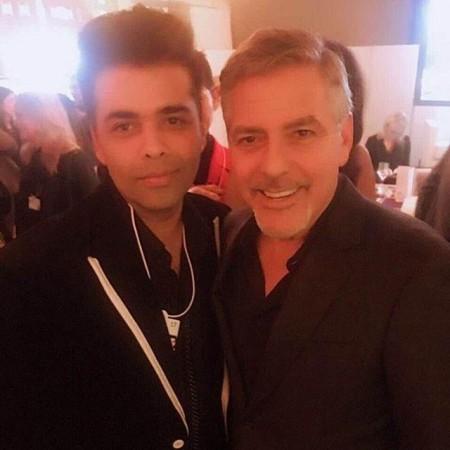 Karan Johar and George Clooney Karan Johar and George Clooney