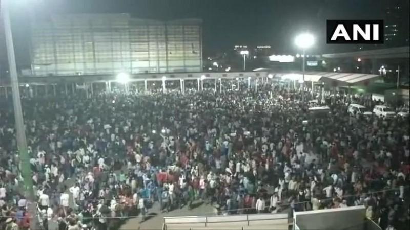 Anand Vihar bus station in Delhi