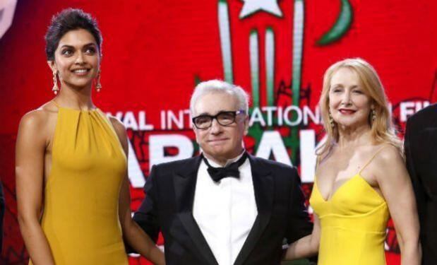Deepika Padukone with martin Scorsese and Patricia Clarkson Deepika Padukone with martin Scorsese and Patricia Clarkson