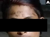 MP police writes on forehead of labourer