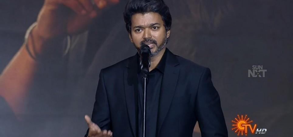 Vijay at Master audio launch. Vijay