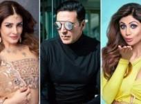 Raveena Tandon Akshay Kumar and Shilpa Shetty
