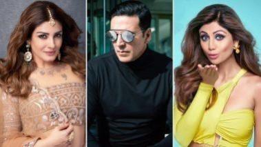 Raveena Tandon, Akshay Kumar and Shilpa Shetty Raveena Tandon Akshay Kumar and Shilpa Shetty