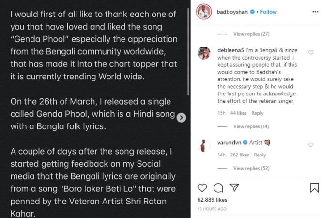 Badshah and Varun Dhawan