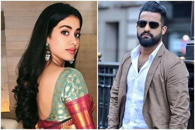 Janhvi Kapoor and Junior NTR Janhvi Kapoor and Junior NTR