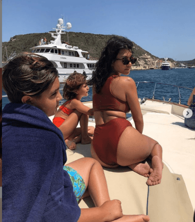 Kourtney Kardashian with kids