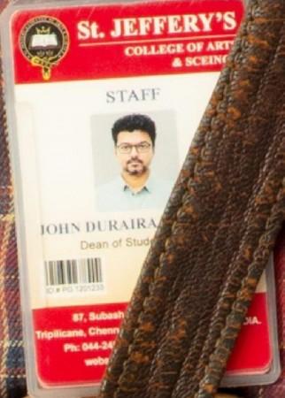 Thalapathy's ID card pic which went viral on social media. Master