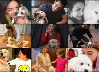 Celebs with dogs