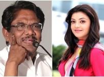 Kajal Aggarwal and P Bharathiraja