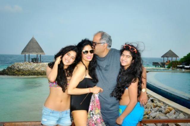 Sridevi with family
