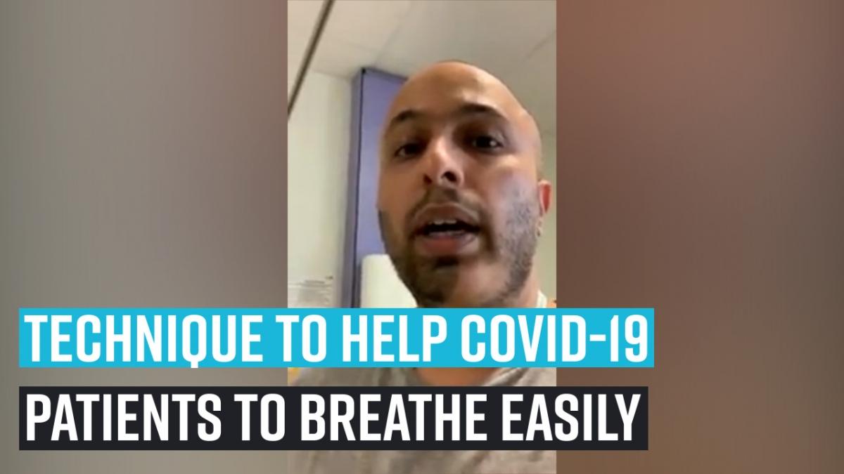 Doctor shares simple technique to help COVID-19 patients breathe more easily