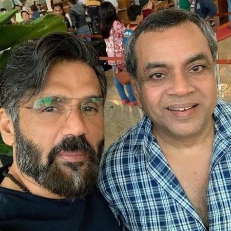 Paresh Rawal and Suneil Shetty