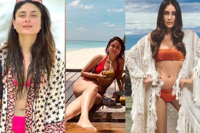 Kareena Kapoor Khan Flaunts Her Beach Days In Red Hot Bikini With Taimur And Saif Ali Khan 