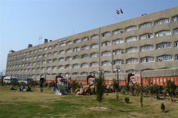 Civil secretariat building in Srinagar. File image. Civil secretariat building in Srinagar. File image.