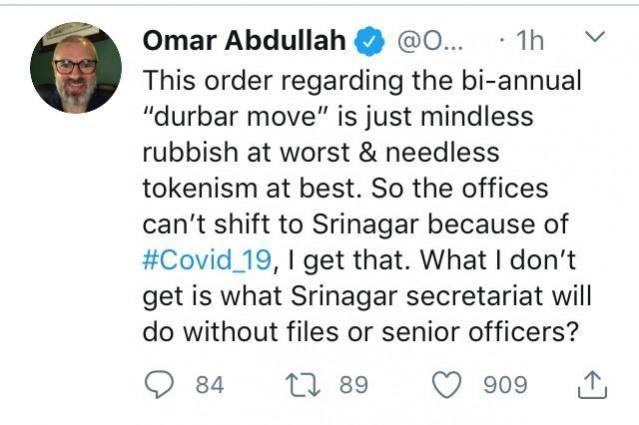 omar abdullah tweet