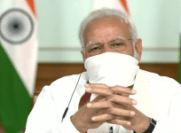 modi wears mask