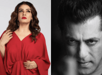 Raveena Tandon and Salman Khan