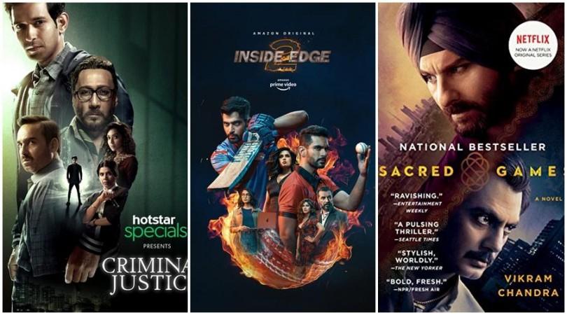 Criminal Justice, Inside Edge and Sacred Games Criminal Justice, Inside Edge and Sacred Games