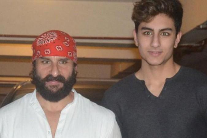 saif ali khan with ibrahim