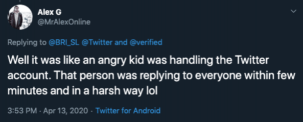 Twitter account suspended