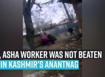 no, Asha worker was not beaten up in Kashmir's Anantnag