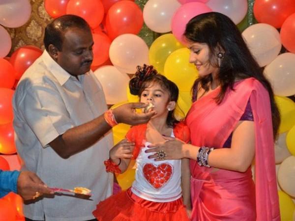 HD Kumaraswamy and Radhika Kumaraswamy. HD Kumaraswamy and Radhika