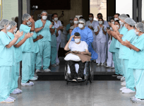 army veteran leaves hospital