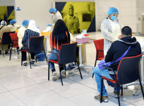 Coronavirus testing at Dubai airport