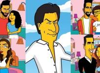 Bollywood turns into simpsons