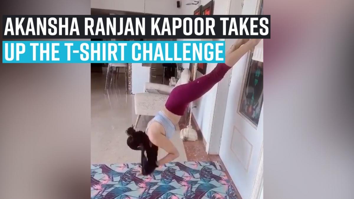 Akansha Ranjan Kapoor takes up the T-shirt challenge