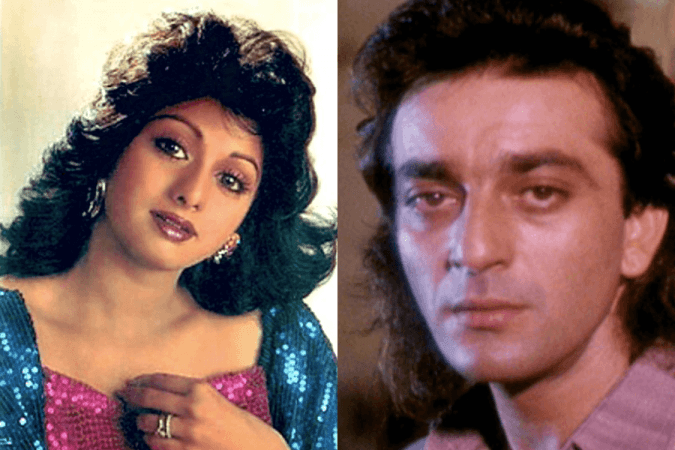 Sridevi and Sanjay Dutt