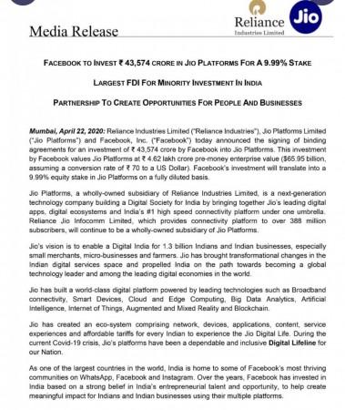 media release
