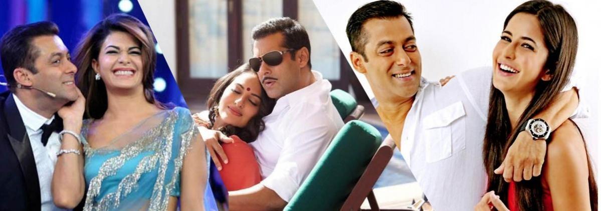 Salman Khan Katrina Kaif Sonakshi Sinha and Jacqueline Fernandez Salman Khan Katrina Kaif Sonakshi Sinha