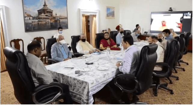 The meeting was attended through video conferencing by top officials. amarnath yatra meeting