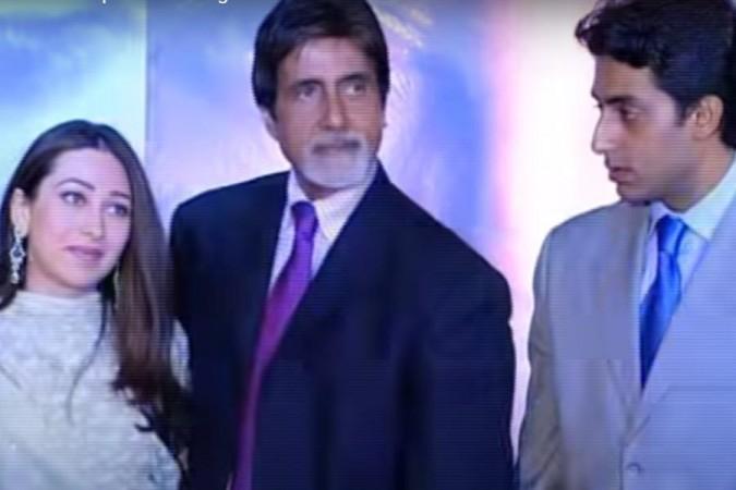 abhishek bachchan and karishma kapoor and jaya bachchan