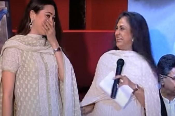 abhishek bachchan and karishma kapoor and jaya bachchan