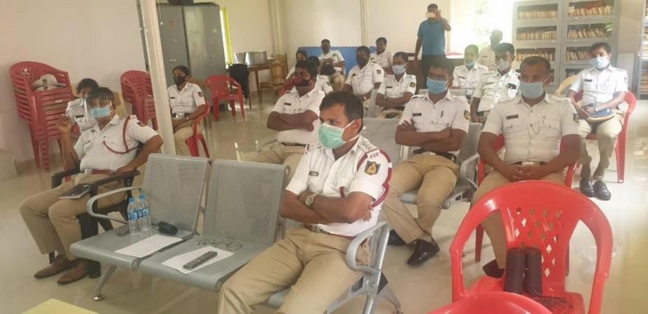 Online stress management session for bengaluru police personnel