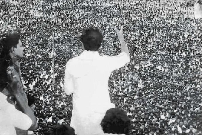 Dr Rajkumar at Gokak Agitation Dr Rajkumar at Gokak Agitation