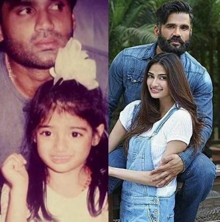 Athiya Shetty with Suniel Shetty Athiya Shetty