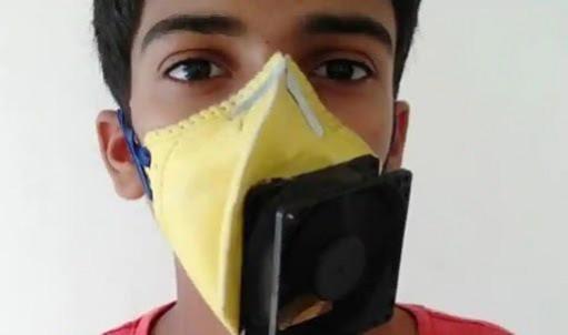 Harsh from Mumbai with his mask on. Boy