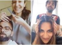 celebs turned hairstylist for their partners