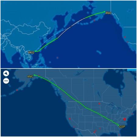 Boeing Dreamlifter transports 1.5m masks Boeing Dreamlifter transports 1.5m masks