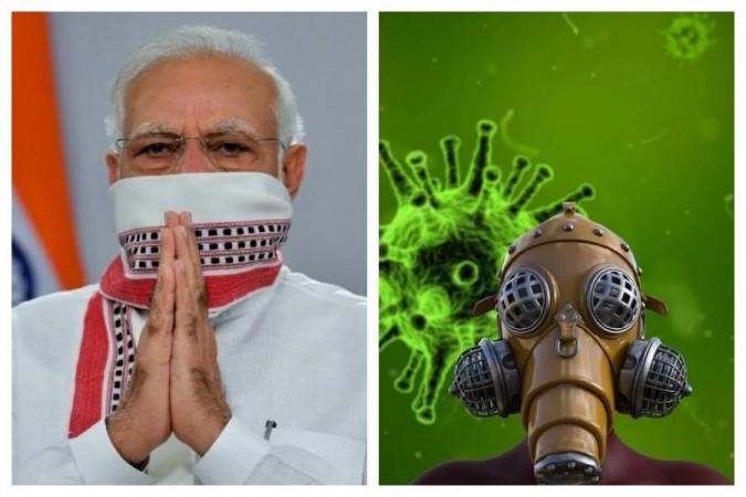 Narendra Modi (Left), Representational Image (Right) coronavirus