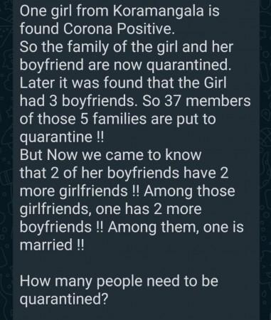One of the versions of girl with multiple partners story Fact check