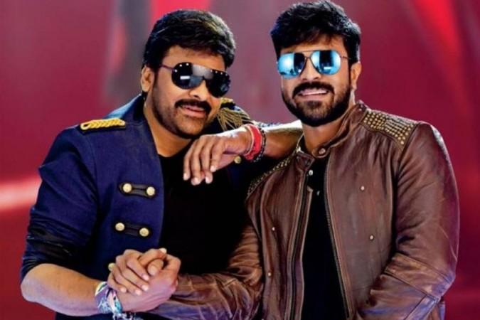 Ram Charan with his father Chiranjeevi Ram Charan with his father Chiranjeevi