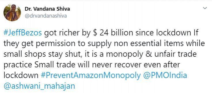 People criticized Amazon of monopolizing the business Amazon