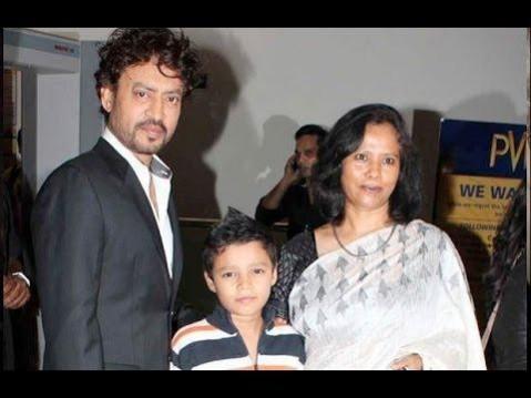 Irrfan Khan with family and wife