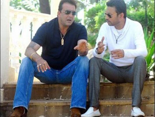 Irrfan Khan with Sanjay Dutt