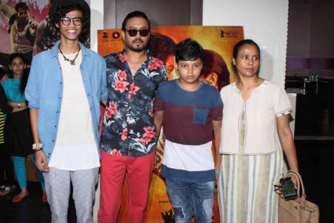 Irrfan with sons