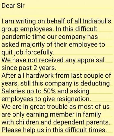 indiabulls employee tweet